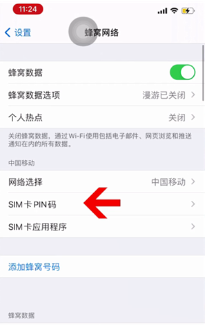 西吉苹果14维修网分享如何给iPhone14的SIM卡设置密码 