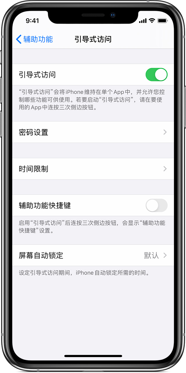 西吉苹果手机维修分享如何在 iPhone 上退出引导式访问 