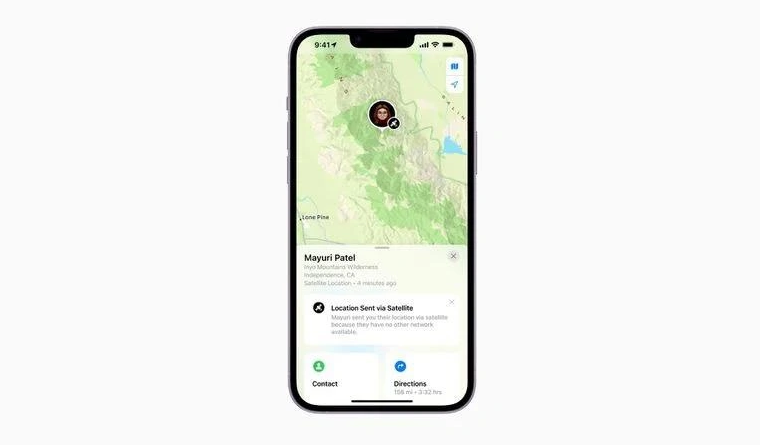 西吉苹果14维修分享iPhone14系列中 FindMy功能通过卫星分享位置方法教程 